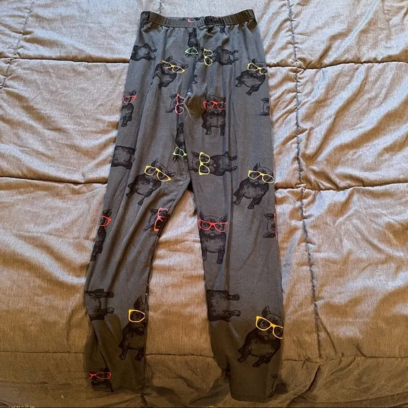 5 Pairs of Women’s Patterned Leggings One Size Comfort Fireworks Dogs Tie-Dye - Picture 2 of 16